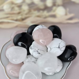 Pierre Coeur Quartz Rose à l'unité.
