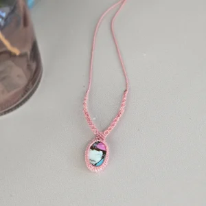 Bracelet Cotton Candy Mohave en micro macramé.